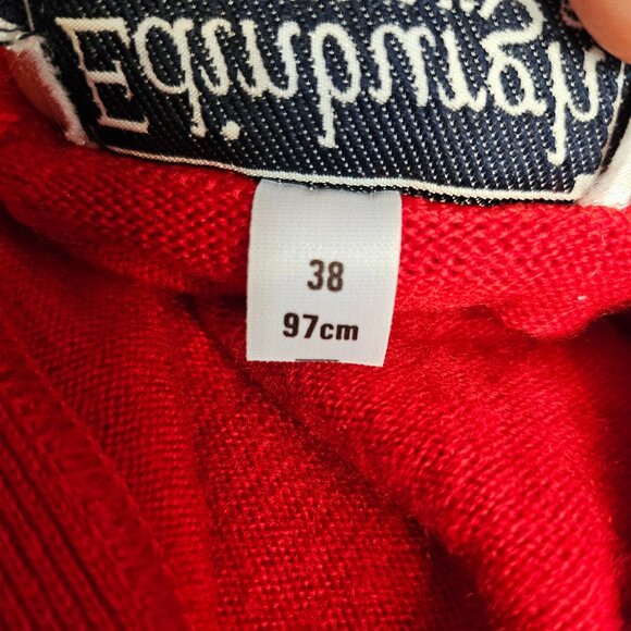 Vintage Edinburgh Women's Red Lambswool Cardigan Size: 38/97cm - Picture 4 of 9
